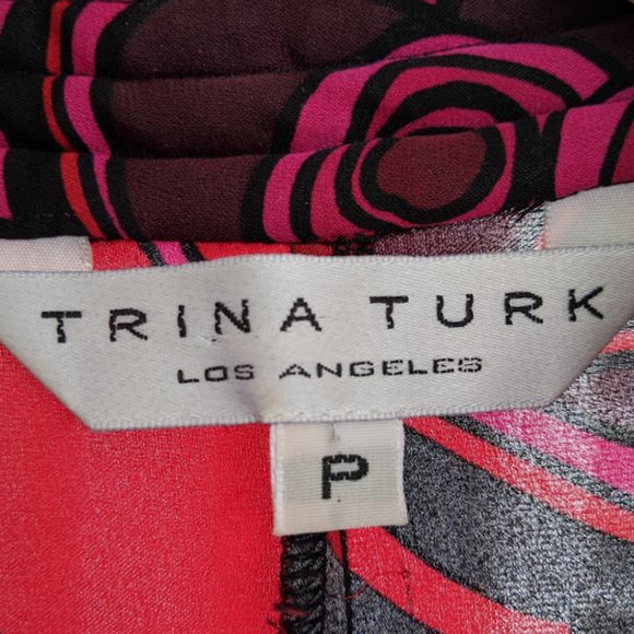 Trina Turk silk blouse S - Picture 4 of 4